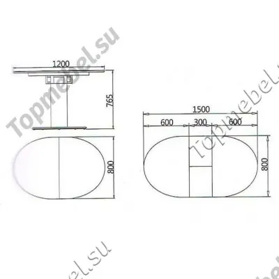 Стол раскладной В2332-1 капучино - Столы