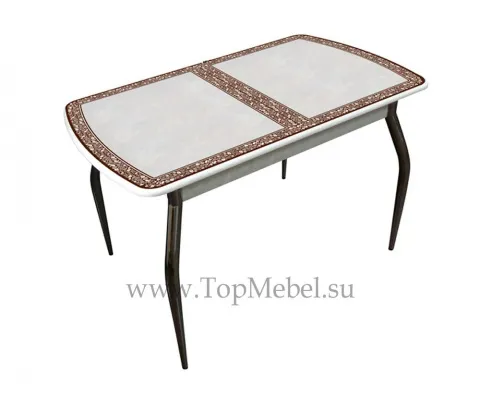 Стеклянный раздвижной стол Альба М38 - Столы