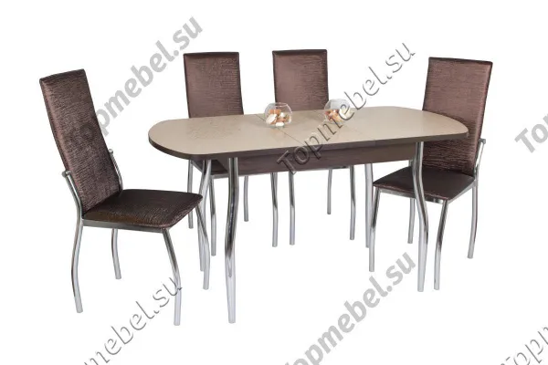 Стол со стульями № 51 серии Милтон - Столы