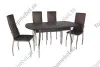 Стол со стульями № 51 серии Милтон