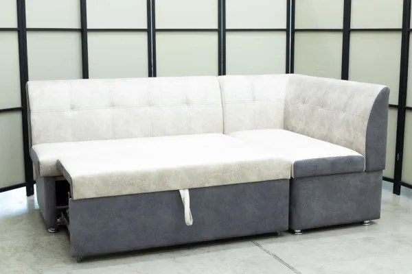 Кухонный угловой диван Денвер со спальным местом и прострочкой спинки - Кухонные диваны