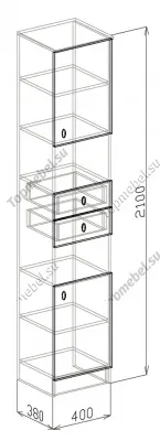 Пенал открытый София - Пеналы в прихожую