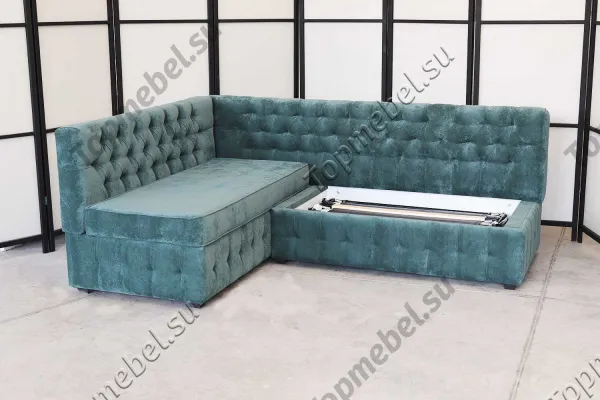 Угловой диван Честер Софт ДЧСМТ11 со спальным местом (раскладушка) - Кухонные уголки