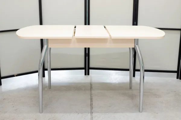 Стеклянный раскладной стол Гала-1 матовый (Портофино) - Кухонные столы