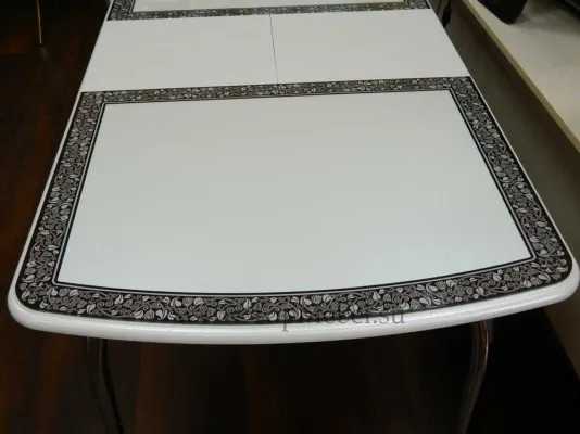 Стеклянный раздвижной стол Альба М38 - Столы