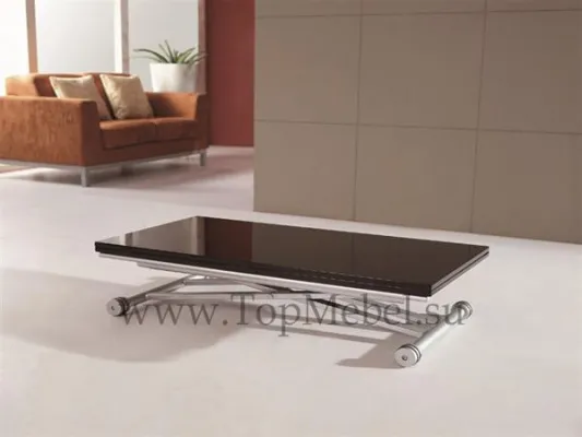 Стол трансформер Анжер В2166 Черный лак - Столы