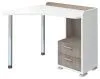Компьютерный стол СКМ-55 - корпус белый жемчуг, фасады нельсон