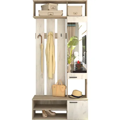 Прихожая Орион-2 (Серый крафт / Белый крафт) - Готовые прихожие