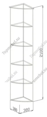 Угол №1 София - Угловой шкаф в прихожую