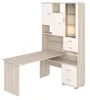 Компьютерный стол СР-620-160 - корпус карамель, фасады белый жемчуг, столешница карамель
