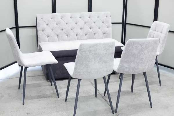 Диван, 4 стула (серия Монро) - Кухонные диваны