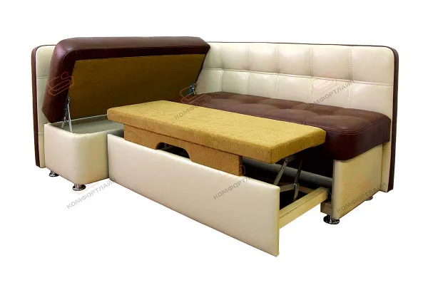 Кухонный угловой диван Токио ДТ04 со спальным местом - Кухонные диваны