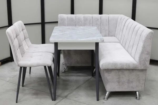 Обеденная группа Альт (угловой диван Альт, стол Ост и стулья Тетра) - Кухонные наборы