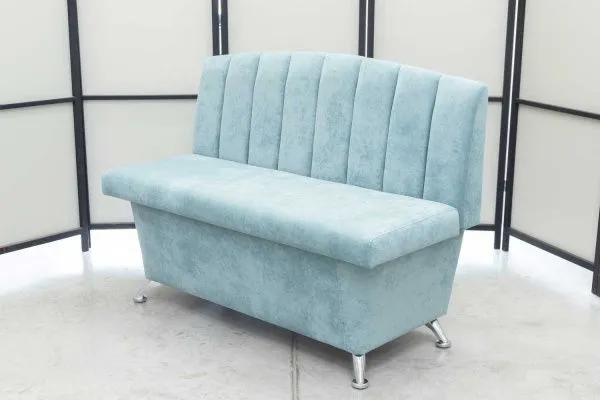 Кухонный прямой диван Альт с ящиком (антивандальный ментол) - Кухонные диваны