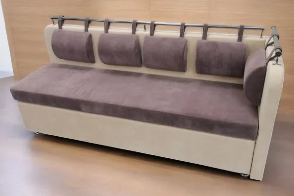 Кухонный диван полуугол Лана-4 с подушками и спальным местом - Кухонные диваны