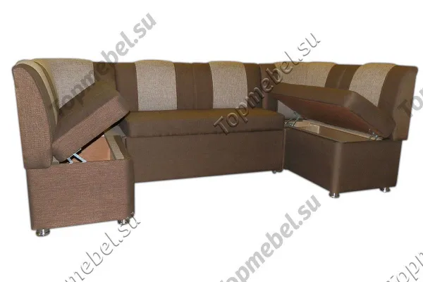 Кухонный П-образный диван Арго со спальным местом - Кухонные диваны