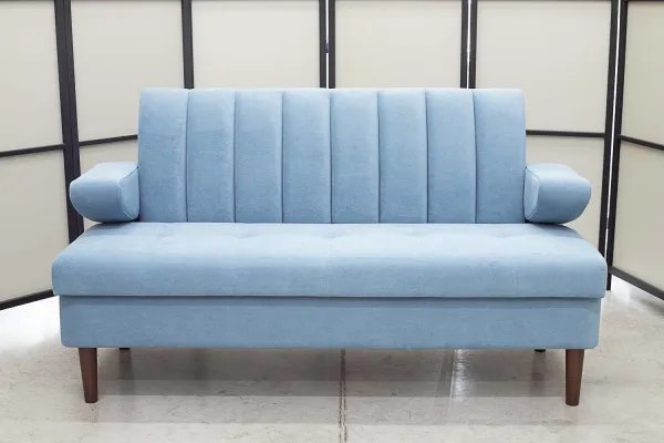 Кухонный прямой диван Алюр с ящиком на высоких ножках - Скамья на кухню