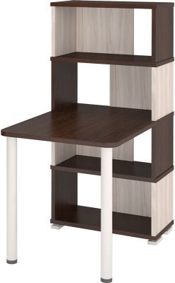 Компьютерный стол СБ-10М-4 - корпус венге, фасады карамель, столешница венге Компьютерный стол СБ-10М-4 - корпус венге, фасады карамель, столешница венге