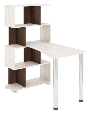 Компьютерный стол СЛ-5-4СТ-2 - корпус карамель, фасады шамони, столешница карамель