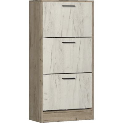 Тумба для обуви Машенька (Серый крафт / Белый крафт) - Обувницы