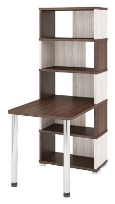 Компьютерный стол СБ-10М-5 - корпус шамони, фасады карамель, столешница шамони