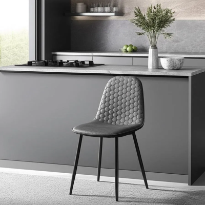 Стул STORM (mod. 807) / 1 шт. в упаковке - металл/вельвет, 46 х 53 х 87 х 49 см, серый/антрацит, G062-40