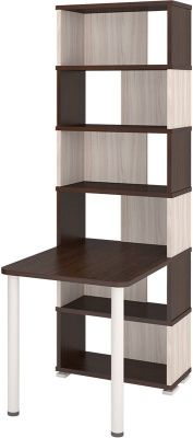 Компьютерный стол СБ-10М-6 - корпус венге, фасады карамель, столешница венге