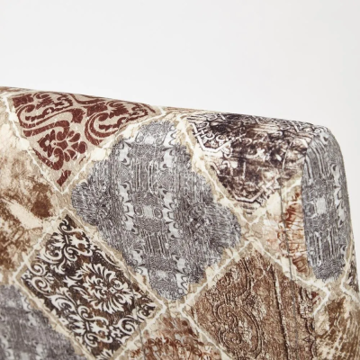 Стул DITTA  - Бук, 1010*650*440, ножки: белый, ткань: бежево-серый (mega-office 20)