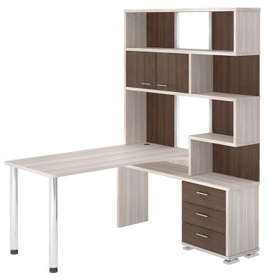 Компьютерный стол СР-420-150 - корпус карамель, фасады шамони, столешница карамель Компьютерный стол СР-420-150 - корпус карамель, фасады шамони, столешница карамель