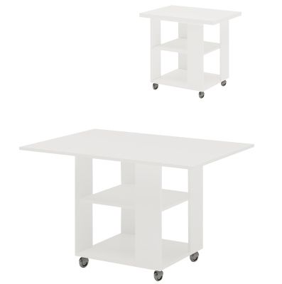 Стол-трансформер СТр-5 - белый жемчуг