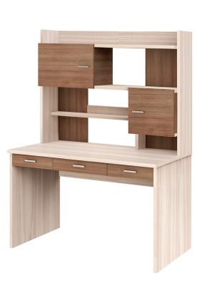 Компьютерный стол СП-83 - корпус карамель, фасады шамони