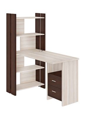 Стол СТЛ-ОВ+С100Прям+ТЯЛ - венге - карамель