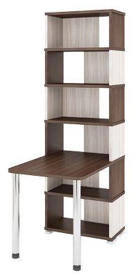 Компьютерный стол СБ-10М-6 - корпус шамони, фасады карамель, столешница шамони