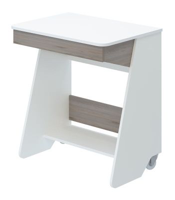 Компьютерный стол СК-7 - корпус белый жемчуг, фасады нельсон