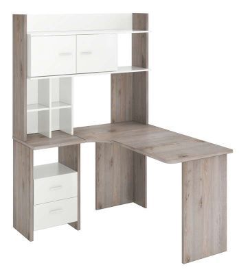 Стол СКЛ-Угл130+НКЛХ-120 - нельсон - белый жемчуг