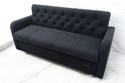 Кухонный прямой диван Лана-1 с ящиком и каретной стяжкой - Кухонные диваны