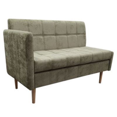 Кухонный прямой диван Авалон с ящиком (высокий подлокотник) - Кухонные диваны