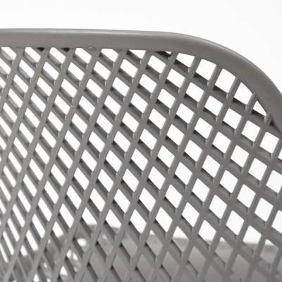 Стул VINCENT (mod. 8001) - металл/пластик, 46,5 х 53 х 83,5 см, серый/черный