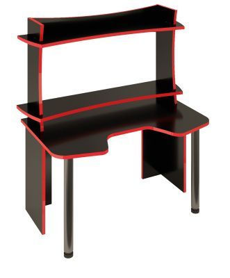 Стол СКЛ-Игр140Ч+НКИЛ140ВЛЧ - черный-красный