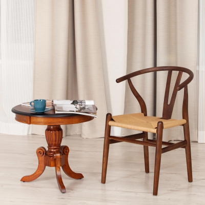 Стул WISHBONE (mod.CB2212) - дерево вяз, 57*50.5*79.5, Темный Орех (№5)