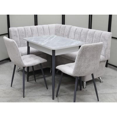 Обеденная группа Альт (угловой диван Альт, стол Ост и стулья Тетра) Обеденная группа Альт (угловой диван Альт, стол Ост и стулья Тетра) - Кухонные наборы