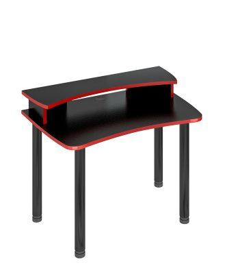 Стол СКЛ-Софт120МОЧ+НКИЛ120 - черный-красный