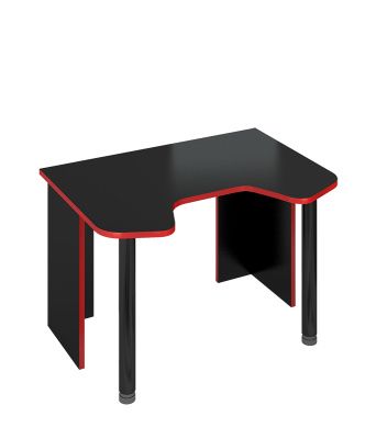 Стол СКЛ-Игр120Ч - черный-красный