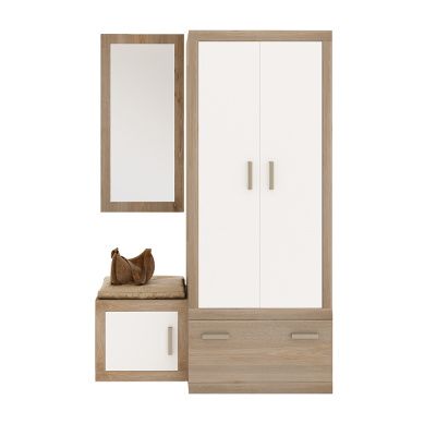 Прихожая Тойво 3 - нельсон - белый жемчуг