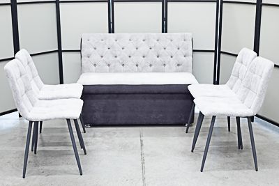 Диван, 4 стула (серия Монро) Диван, 4 стула (серия Монро) - Кухонные диваны