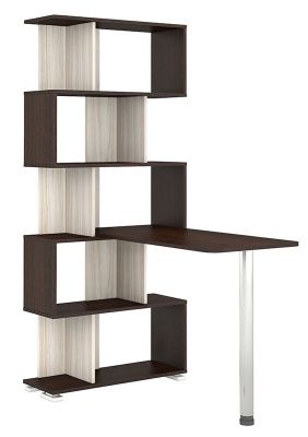 Компьютерный стол СЛ-5СТ - корпус венге, фасады карамель, столешница венге