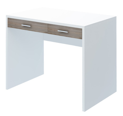 Компьютерный стол СП-22С - корпус белый жемчуг, фасады нельсон