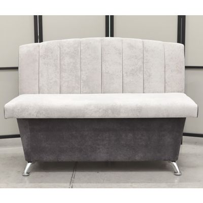 Кухонный прямой диван Альт с ящиком (антивандальный серый) - Кухонные диваны