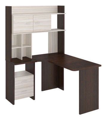 Стол СКЛ-Угл130+НКЛХ-120 - венге - карамель