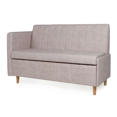 Кухонный прямой диван Веленг с ящиком (высокий подлокотник) - Кухонные диваны